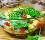 水菜とサイコロ厚揚げのサラダ